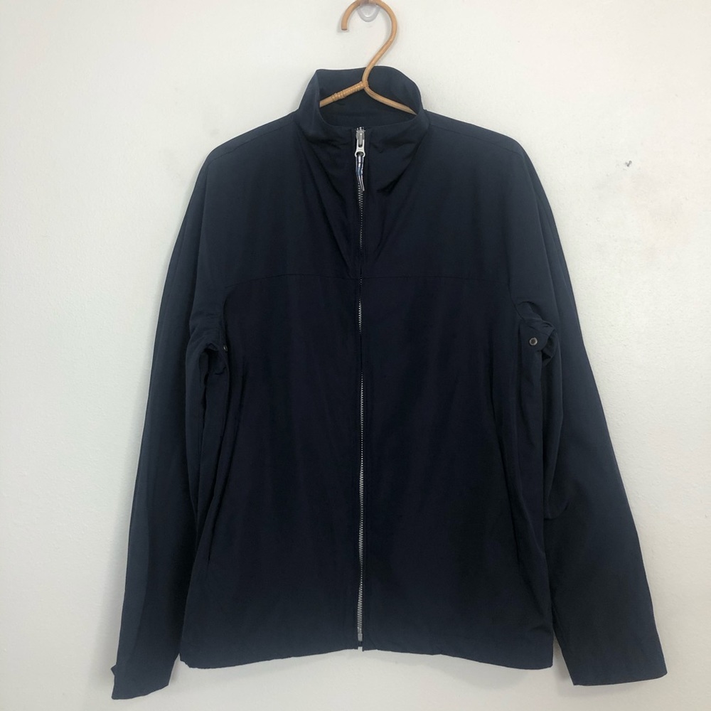 Adolfo Dominguez Zip Front Jacket Navy US 38 EU 48